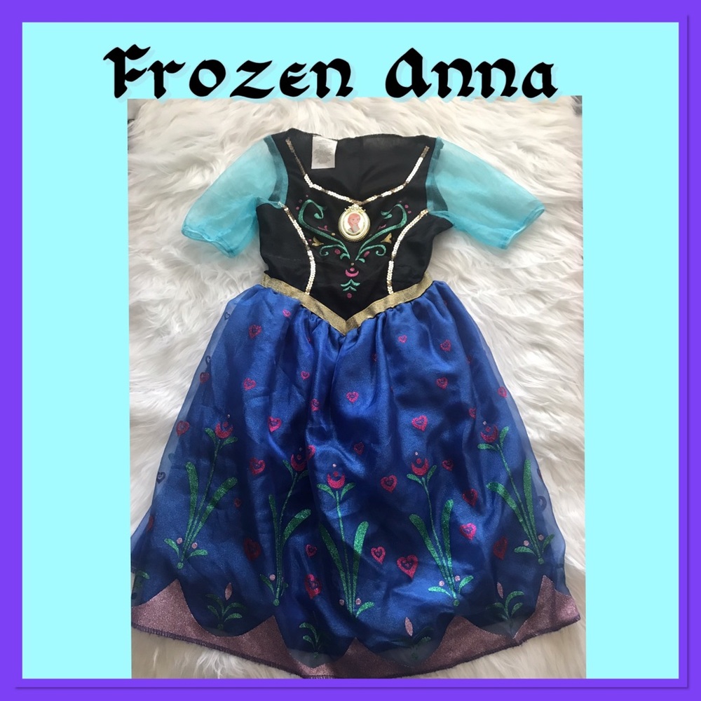 💙Frozen Anna Dress Girls Halloween Size 4-6x